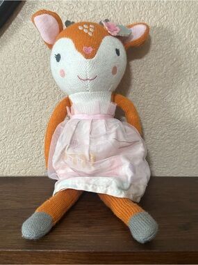 The peanut shell Woodland Whimsy Deer stuffed plush Meadow the deer TUTU